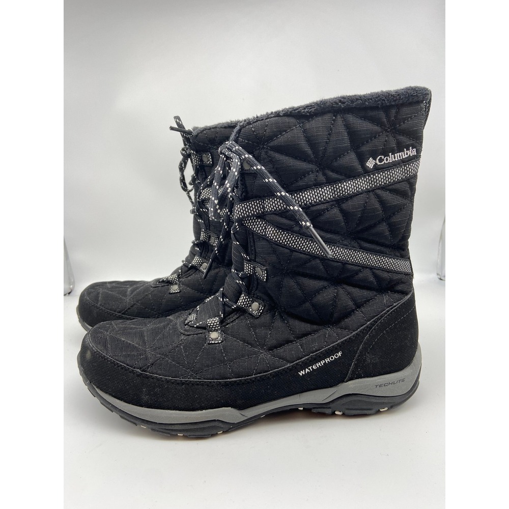 Columbia Boots Womens 10 Loveland 200g Black Waterproof Insulated Grip Gorpcore